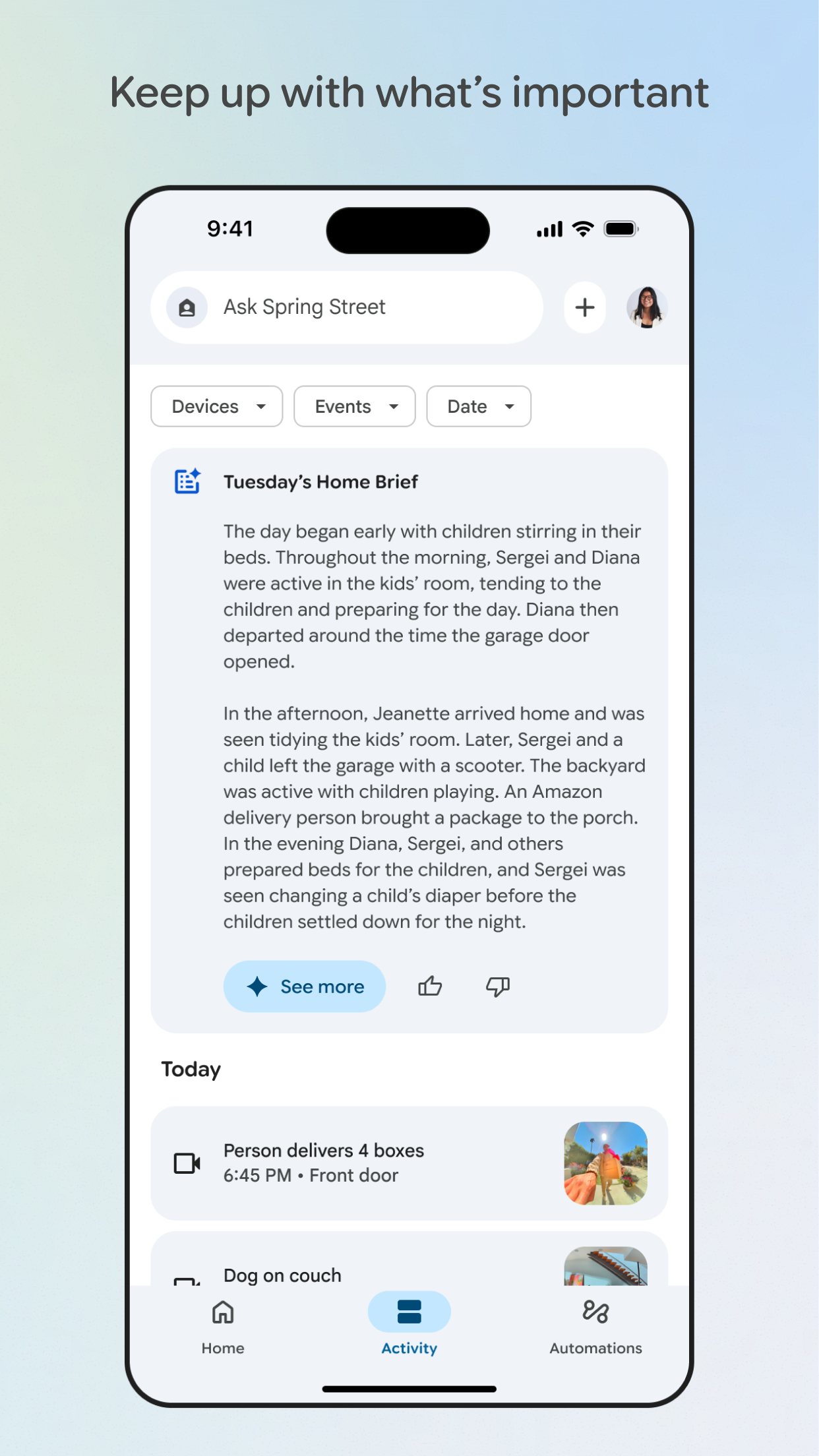 Google Home with Gemini screenshot 2