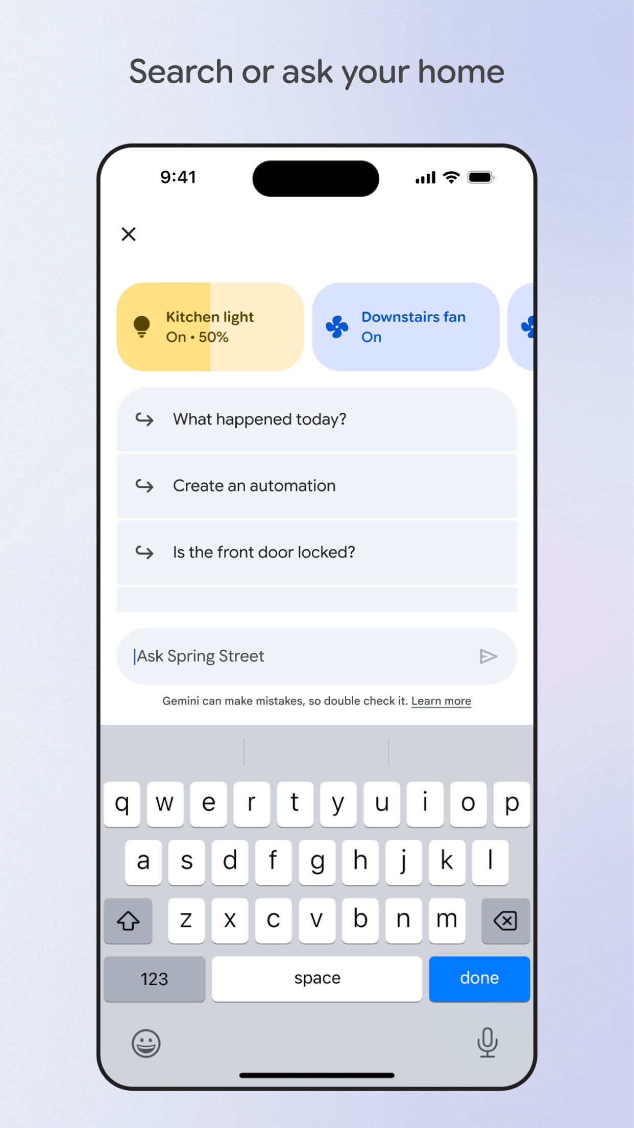 Google Home with Gemini screenshot 3