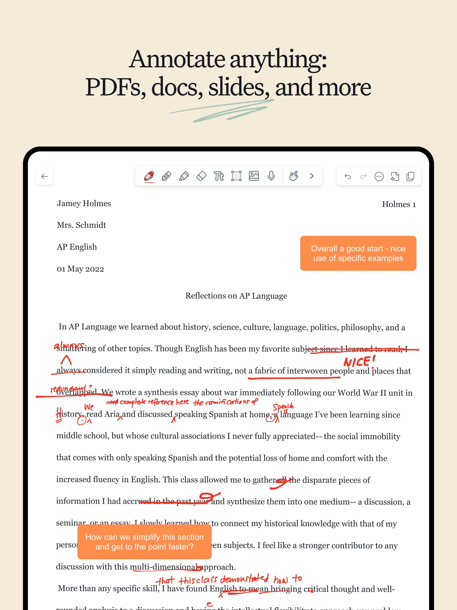 Notability screenshot 5