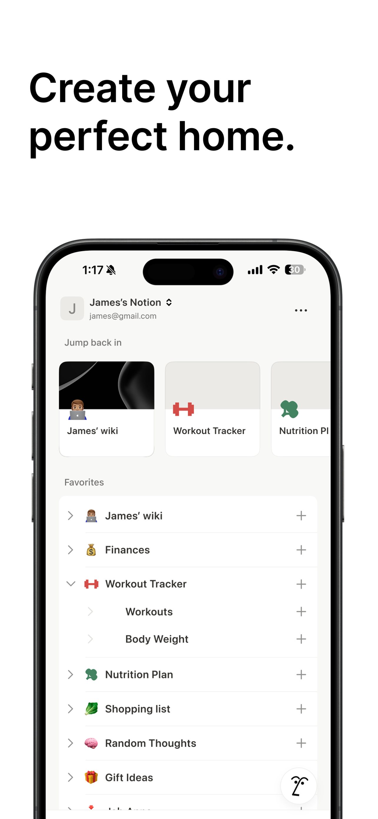 Notion screenshot 1