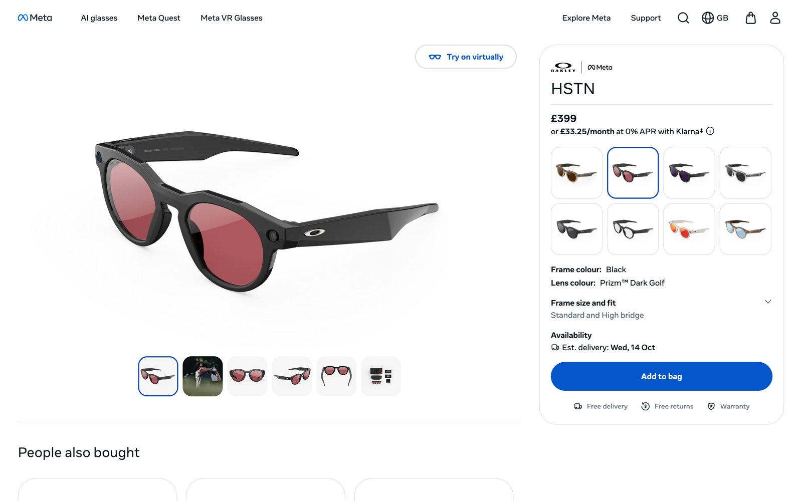 Oakley Meta (HSTN and Vanguard) screenshot 1