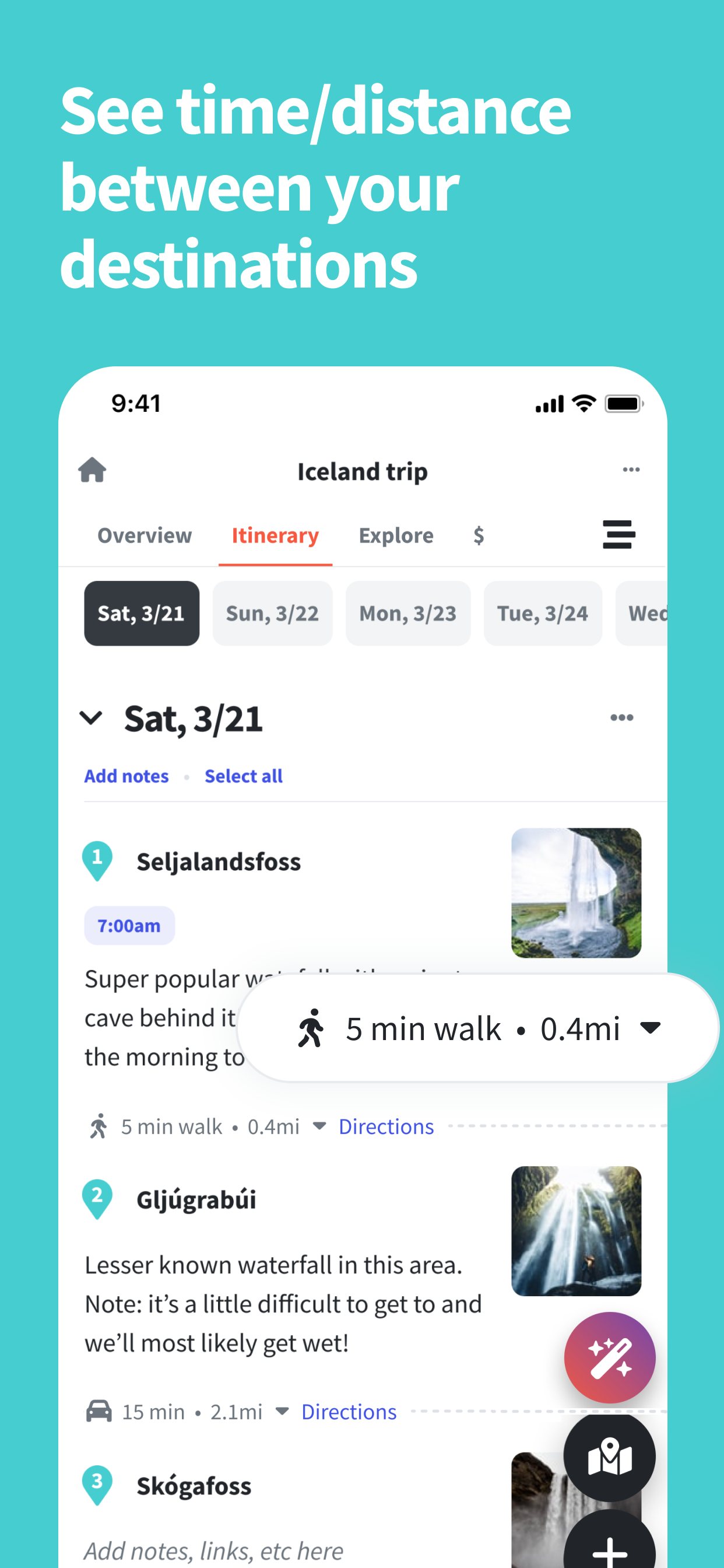 Wanderlog screenshot 5
